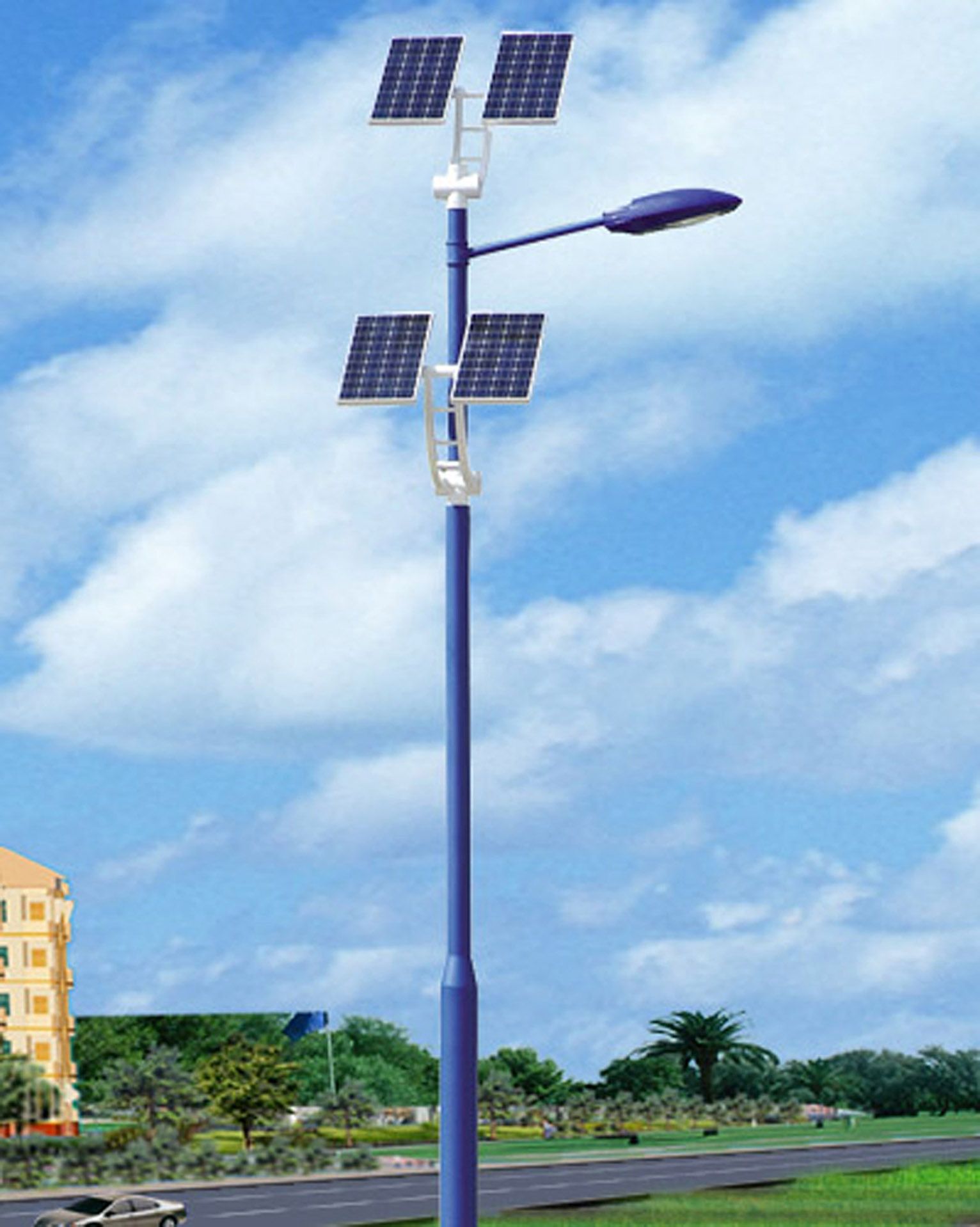 Hot! Warranty 5 Years 30W-180W Solar Street Light with CE