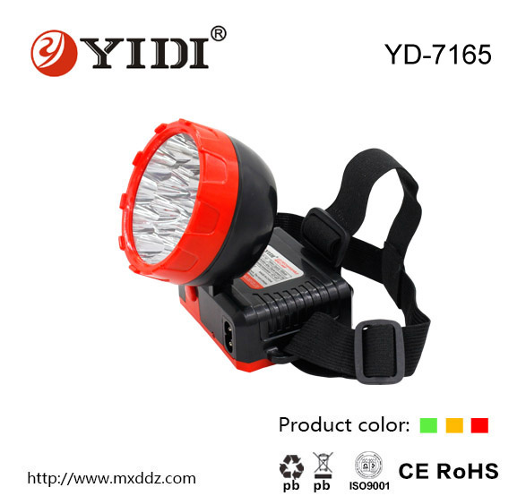 Qualified 15SMD Plastic Rechargeable LED Hunting Headlamp