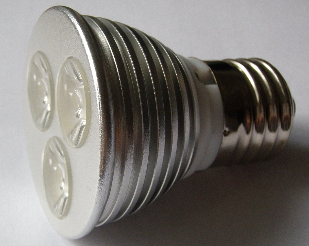 LED Spotlight (E27 3X1W WW/W or E27 3X2W WW/W) 