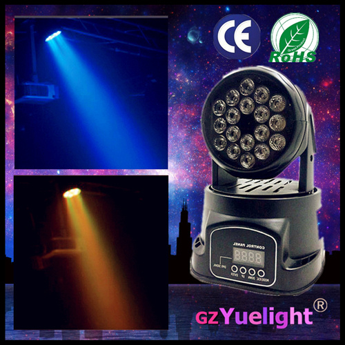 LED RGB Mini Moving Head LED 18PCS 3W Light