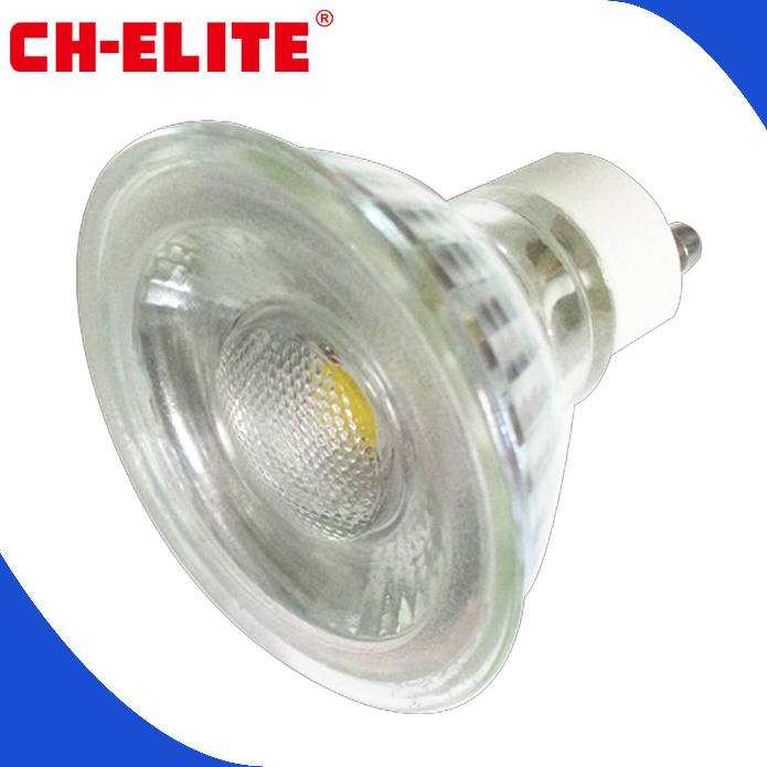 Newest 6W COB LED GU10 Glass Spotlight