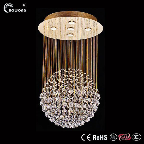 Luxury Long Chandelier with Crystal Balls Lighting