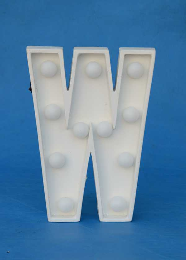 LED Letter Light W