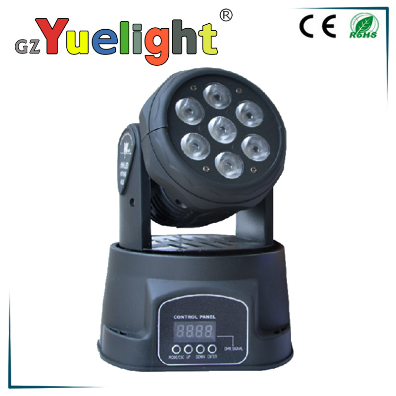 7PCS 10W RGBW 4 in 1 LED Mini Moving Head Light