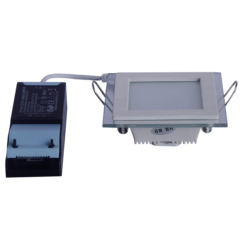 6W Aluminum and Glass Square SMD LED Down Light