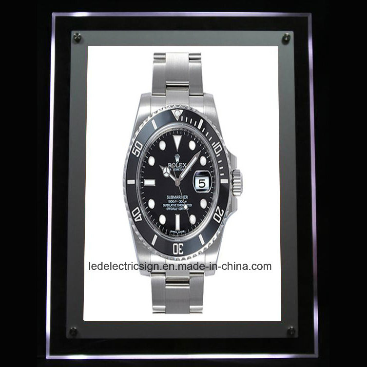 Watch Ads Ultra-Thin LED Crystal Light Box