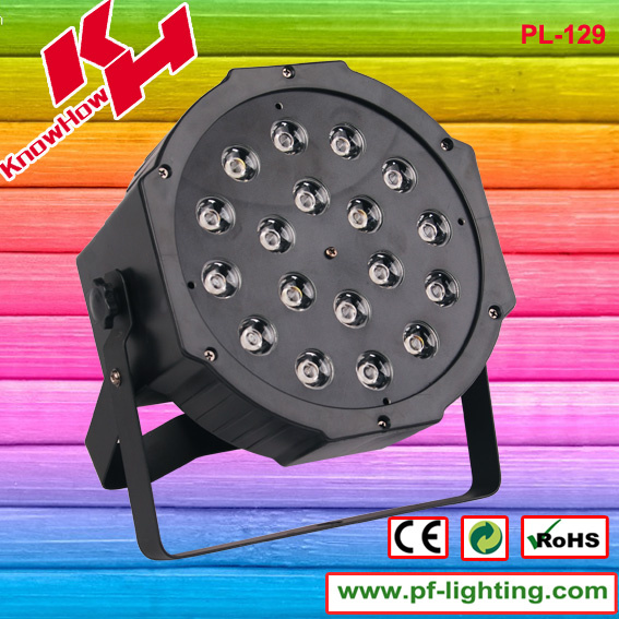 18*3W LED Flat PAR Lighting