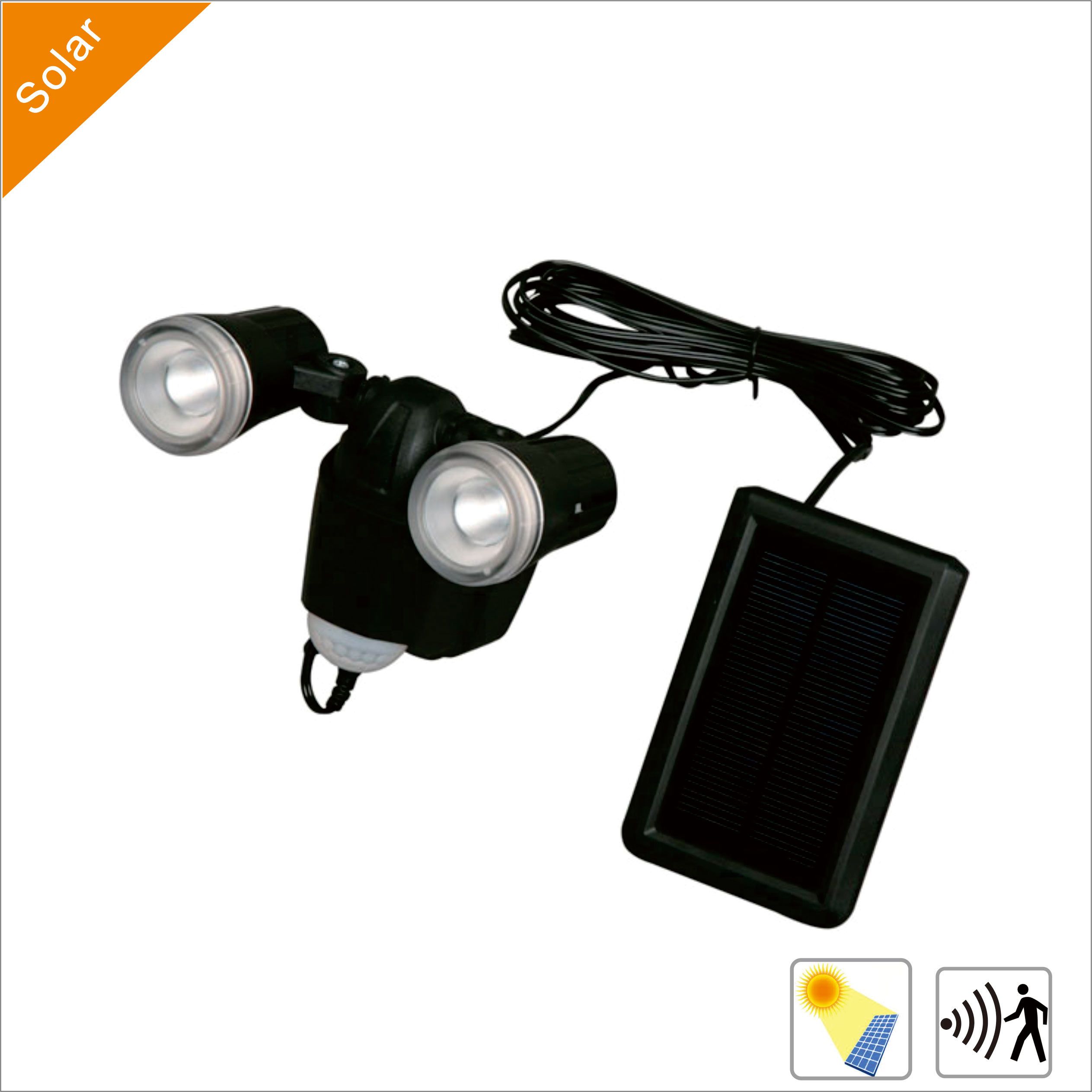 2W Solar LED Lights with LED for Outdoor Garden/Street Lighting