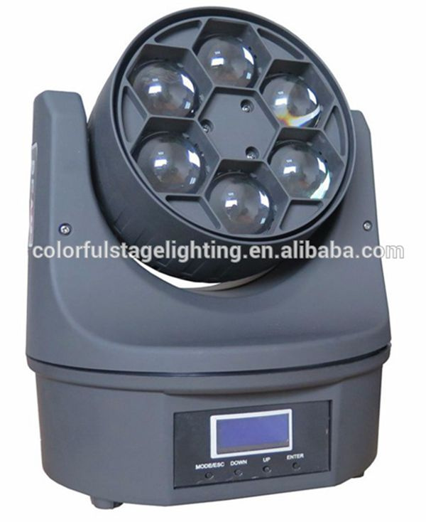 6PCS Bee Eye Small Beam LED Moving Head Light