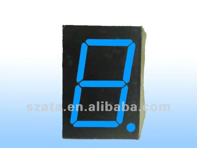 One Digit Seven Segment Blue LED Display