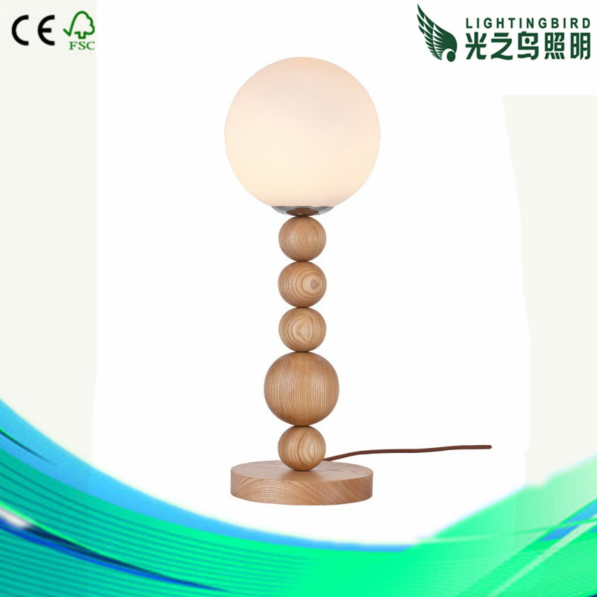 Modern Hotel Table Lighting Wooden Desk Lamp (LBMT-THL)