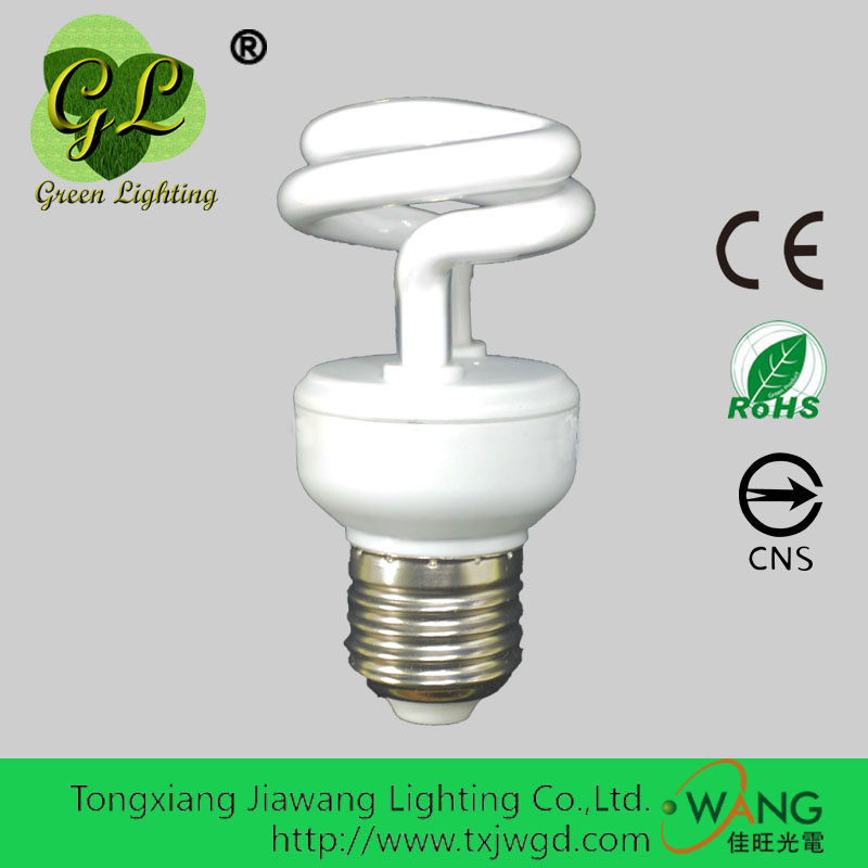 Factory Price 5W CFL E27 Spiral Energy Saving Bulb