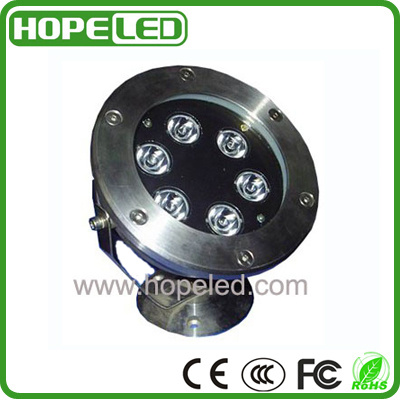 Waterproof IP68 6W LED Underwater Light