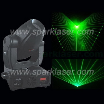 Single Green Moving Head Laser Light