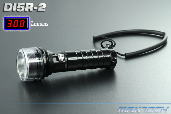 5W R5 300lm Diving AAA Aluminum LED Flashlight (DI5R-2)