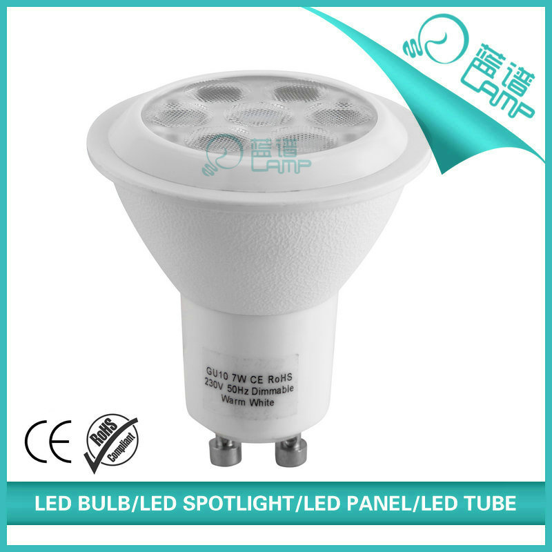 7W GU10 LED Spotlight 6000k