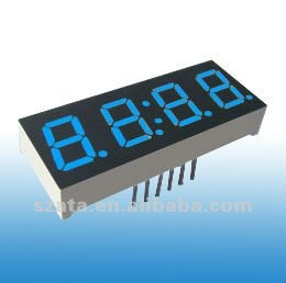 Blue 4 Digit LED 7 Segment Numeric Display - yourledlight.com