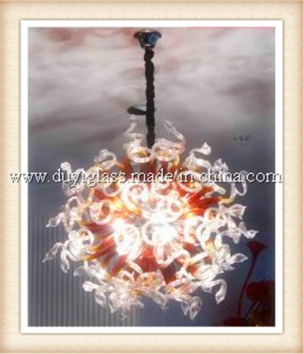 Multicolour Blow Glass Chandelier Light for Hotel Decoration