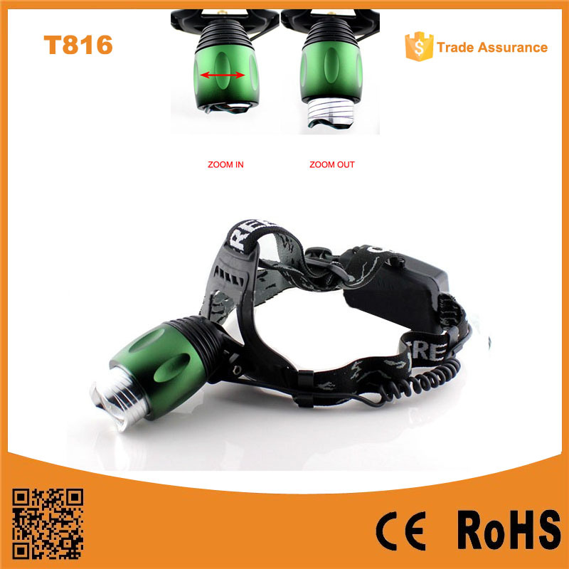 T816 High Power LED Headlamp Adjustable Zoom Focus Best Selling LED Headlamp