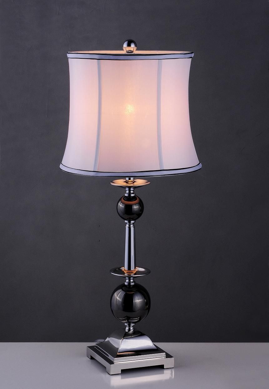 Contemporary Chrome Shiny Black Hotel Table Lamp (BT6035)