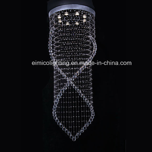 Modern Ceiling Light Chrome Chandelier with Round Base (EM8808-8L)