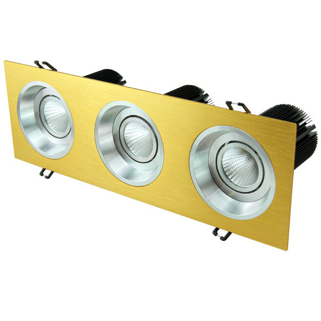 Drawing Gold+Silver Inner Ring 45W COB LED Wall Washer