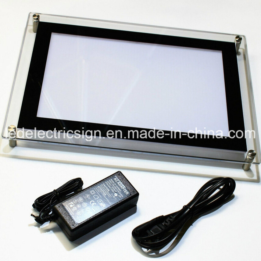 Changed Poster LED Acrylic Crystal Frame Light Box