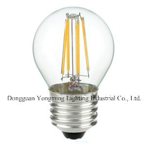 G45 E27 3.5W Dimming LED Filament Bulb with CE Approval