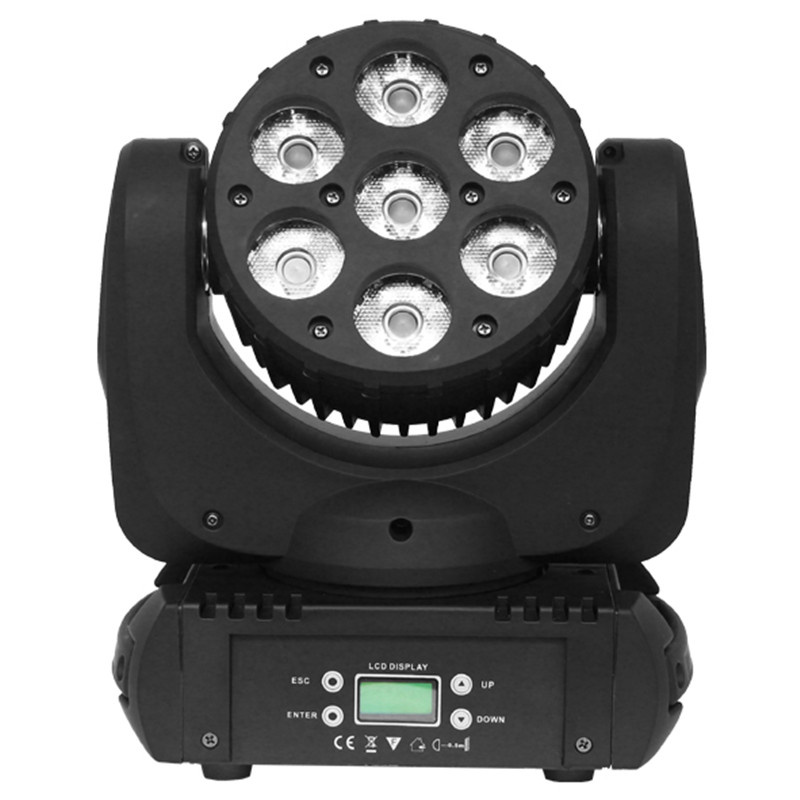 7*12W RGBW LED Moving Head Wash Light