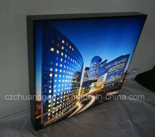 Ks 60 Single Sided Tension Fabric LED Light Box in Black Color Profile