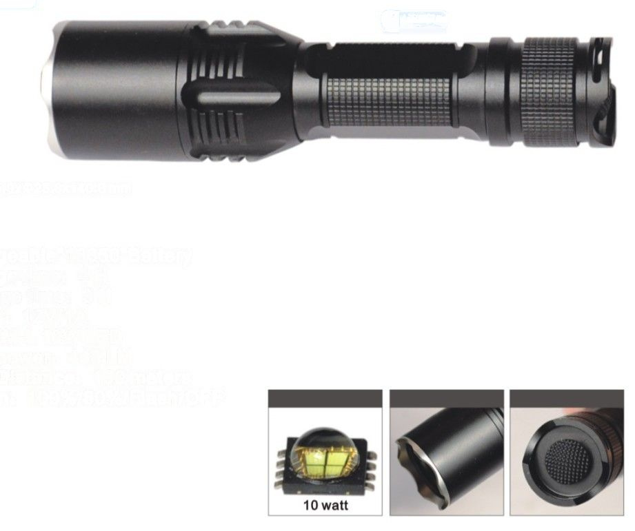 Rechargeable Aluminum LED Flashlight (ZF7392)