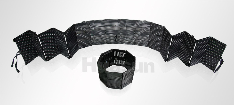 Foldable Flexible and Transparent LED Display