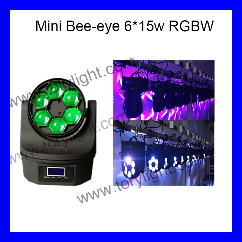 Mini 6*15W LED Moving Head Wash Light