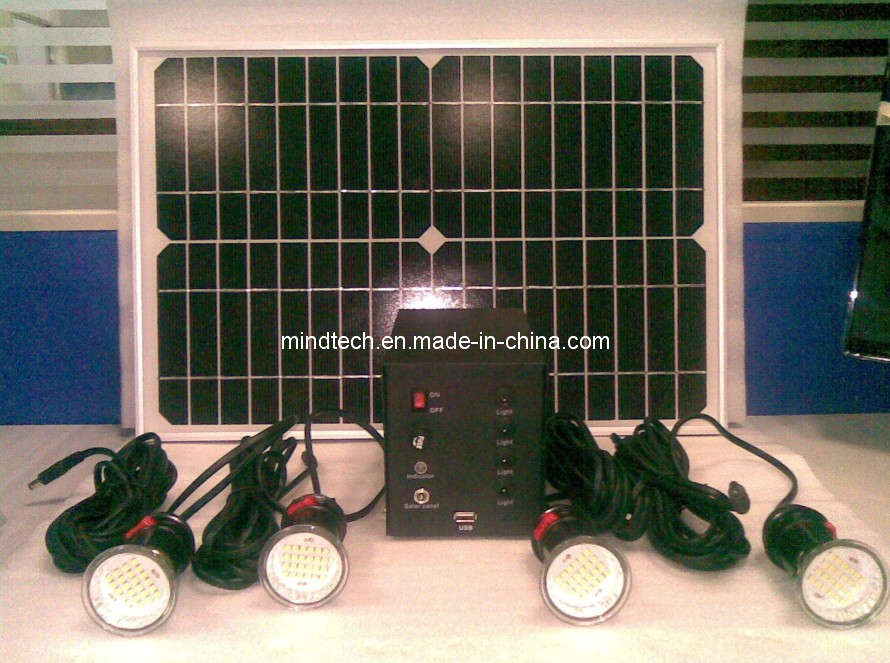 Solar Powered Lights With 4PCS 3W LED Lamps