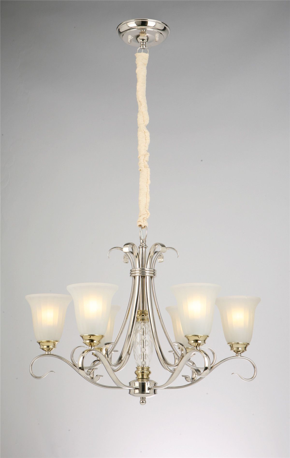 Hobart Alloy Glass European Chandelier Lamp Hotel Light (SCK1056)