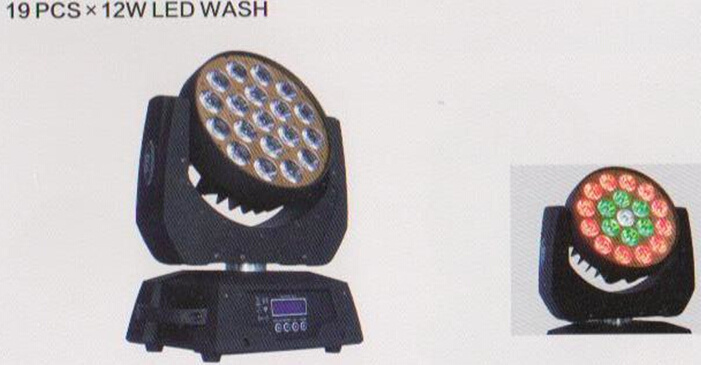 12W*19 LED Moving Head Wash, Zoom LED Moving PAR Light