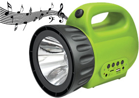 Rechargeable 5W LED Spotlight with Music Player (KB2181)