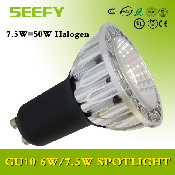 7.5W Sharp COB GU10 LED Spotlight