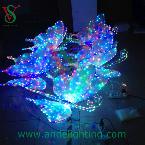 3D Butterfly Motif LED Light Holiday Decoration Lighting