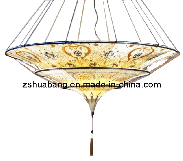 Hotel Hand-Drawn Fabric Round Chandelier (HBC-9020)