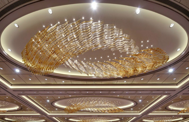 Customized LED Crystal Light for Hotel Ceiling Decoration