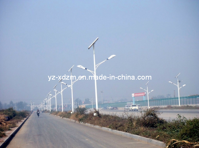 Double Arm Lighting Pole with Q235 High Grade Steel