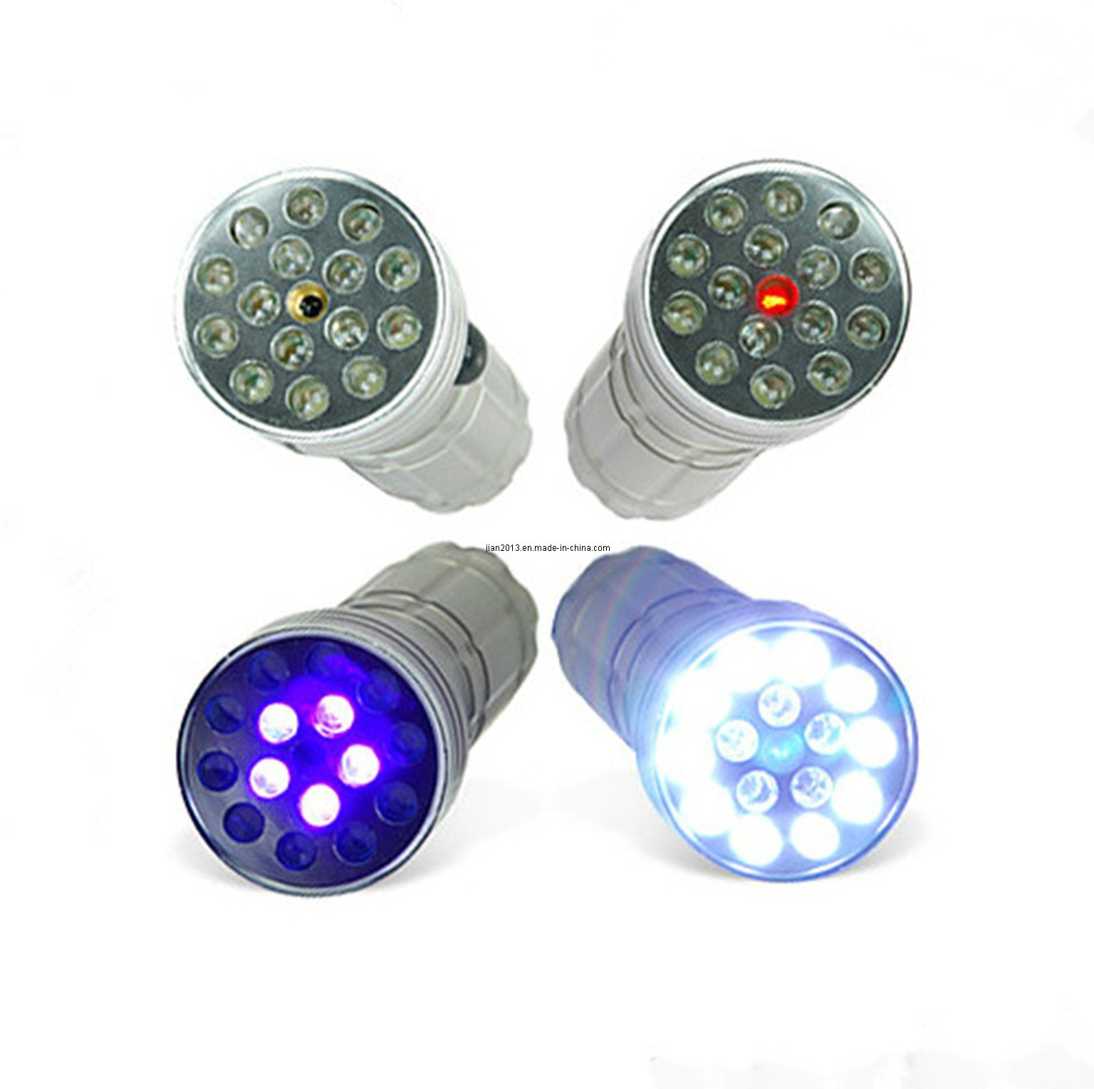 Mini 16PCS AAA Battery UV LED Flashlight