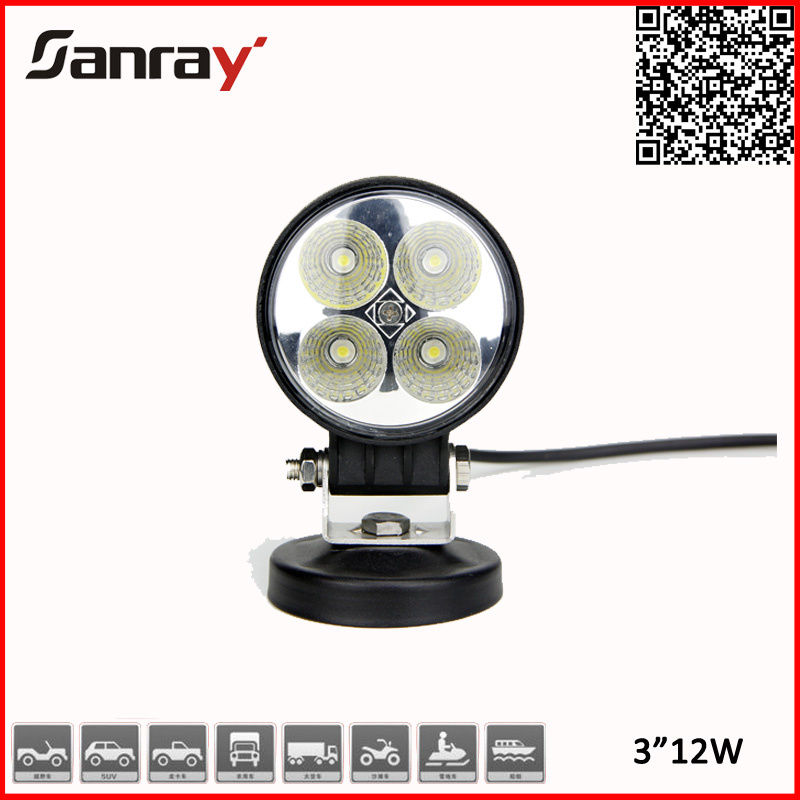 Spot Mini Wateproof 3 Inch 12W LED Work Light