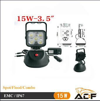 Portable CREE 27W LED Work Light for Offroad Vehicles