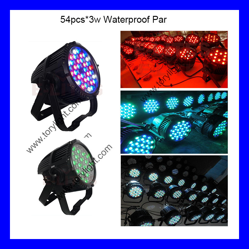 54 PCS 3W LED PAR Can Light Stage Lighting