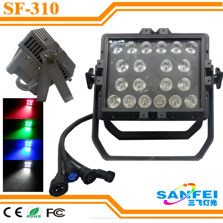 Waterproof 20*15W Rgbaw+UV LED PAR Can Light