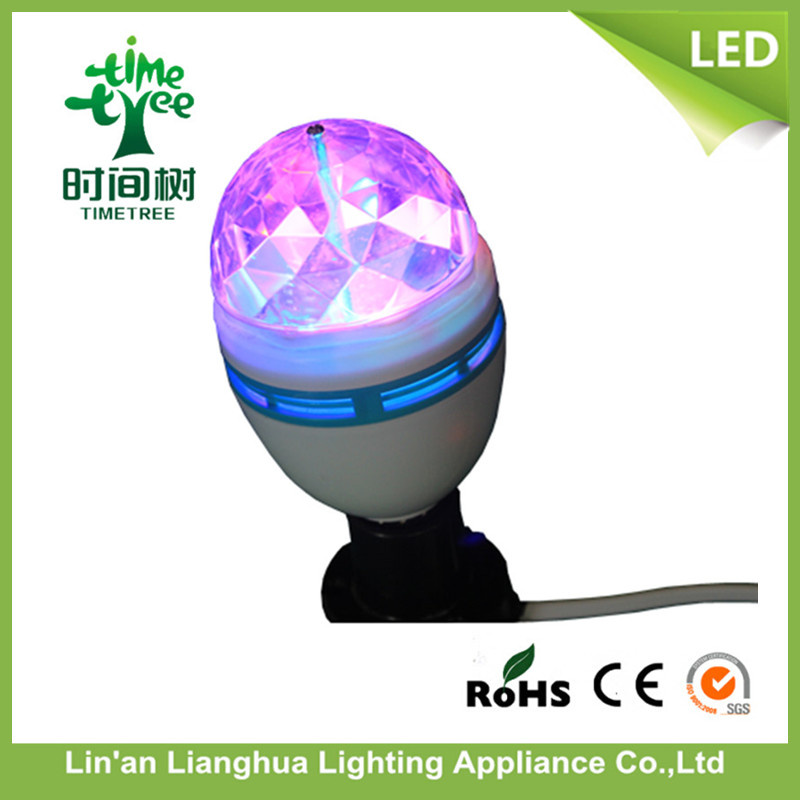 Full Color Rotating 360 Degree Mini LED Light, Stage Light