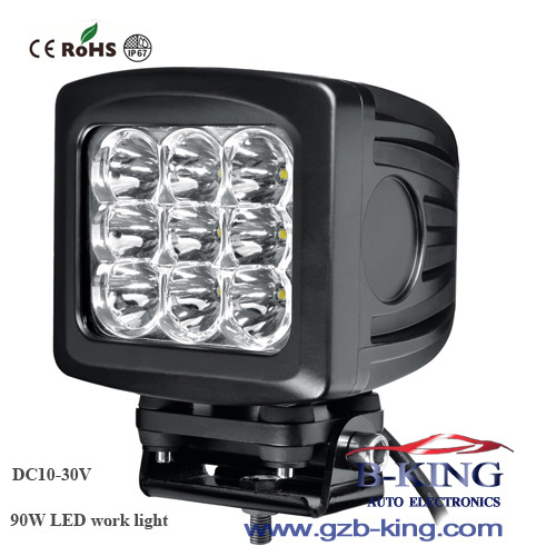 New 10-30V 90W (10W*9PCS) CREE (XML) LED Work Light