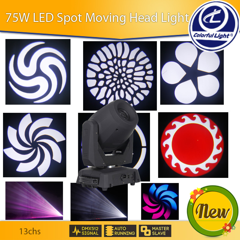 High Brightness 75W LED Spot Moving Head Light